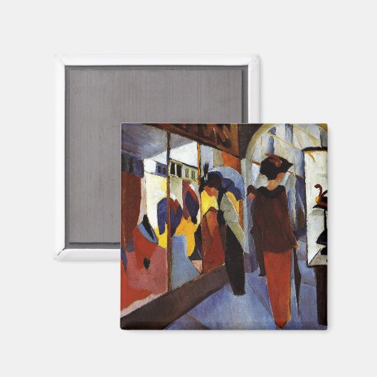 マッ威厳があるクカラフル絵画ズ、ファッションショップ マグネット (正面/裏面)