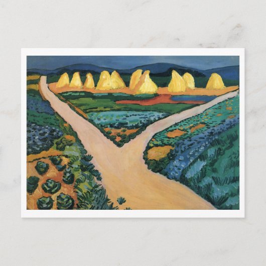 マッ威厳があるケ – 野菜畑1911油オンキャンバス ポストカード (正面)