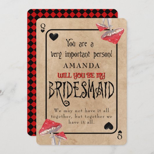 マッ遊シュル熱狂するームズ 招待状 (正面/裏面)