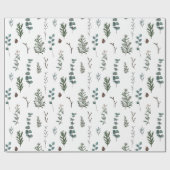 マツおよびユーカリの包装紙 ラッピングペーパー (フラット)