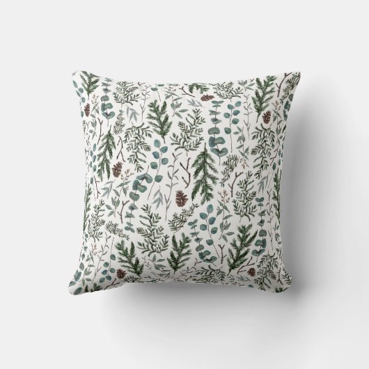 マツおよびユーカリの装飾用クッション クッション (裏面)