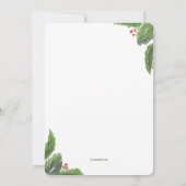 マツおよび果実の招待状 招待状 (裏面)