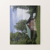 マツの丸太小屋 ジグソーパズル (縦)