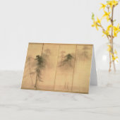 マツの森林 カード (黄色い花)