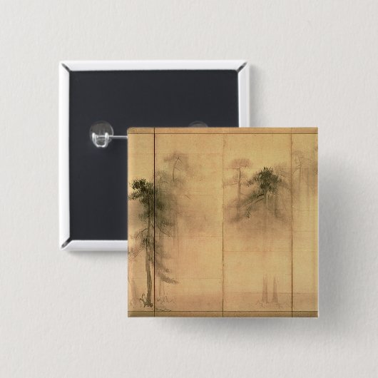 マツの森林 缶バッジ (正面&裏面)