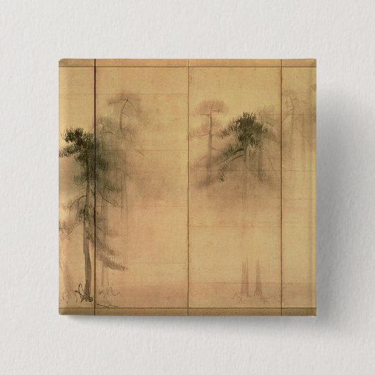 マツの森林 缶バッジ (正面)