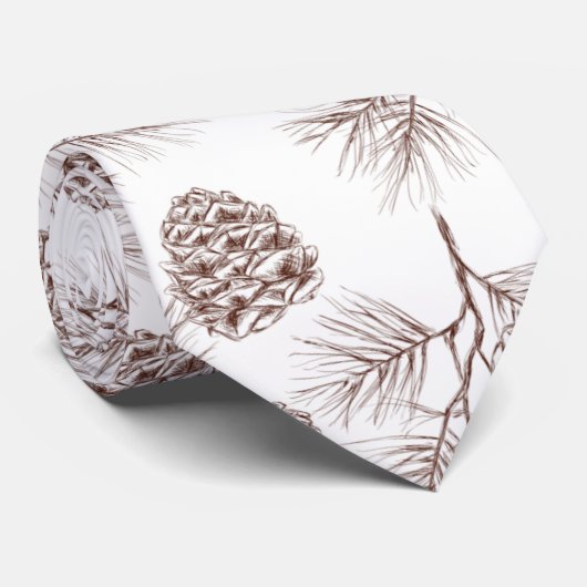 マツもみのクリスマスツリーのヒマラヤスギのトウヒの円錐形 ネクタイ (ロール)