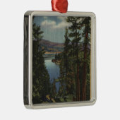 マツを通した湖の眺め# 2 メタルオーナメント (右)