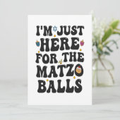 マツォボールが目当てよ ユーモア溢れるハヌカのメッセージ 招待状 (スタンド正面)