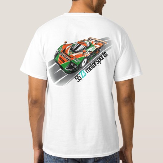 マツダ787Bルマン車 Tシャツ (裏面)