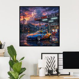 マツダ MX-5ミアータ ツーリングカー ポスター