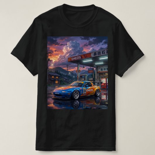 マツダ MX-5ミアータ ツーリングカー Tシャツ (デザイン正面)
