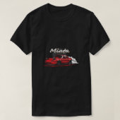 マツダMX5ミアタライトウェイトフード付きスウェットシャツ Tシャツ (デザイン正面)