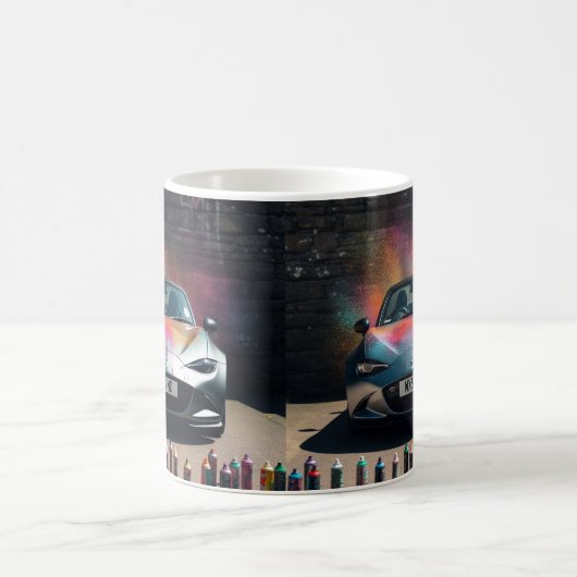 マツダMX5ミアタGen 4スプレーマ色彩の鮮やかグ コーヒーマグカップ (中央)