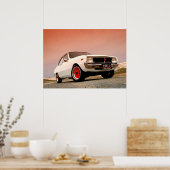 マツダR100ヴィンテージ日本の性能 ポスター (キッチン)