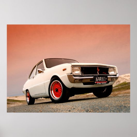 マツダR100ヴィンテージ日本の性能 ポスター (正面)