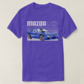 マツダRX7 1 Tシャツ (デザイン正面)