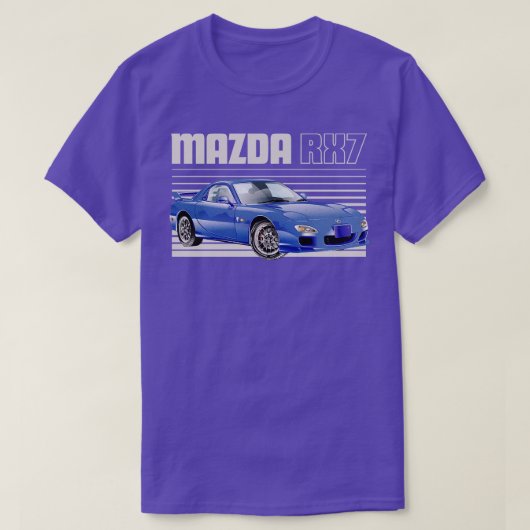 マツダRX7 1 Tシャツ (デザイン正面)