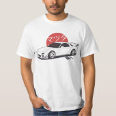 マツダRX7 - CarCorner Tシャツ (正面)