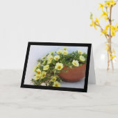 マツバボタン、 多肉植物の花 カード (黄色い花)