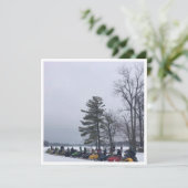 マツミシガン湖のスノーモービルの集団 シーズンカード (スタンド正面)