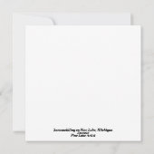 マツミシガン湖のスノーモービルの集団 シーズンカード (裏面)