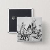 マツリッジ、サウスダコタのスー族の予約、 缶バッジ (正面&裏面)