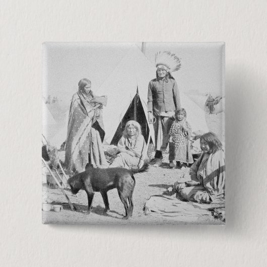 マツリッジ、サウスダコタのスー族の予約、 缶バッジ (正面)