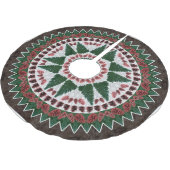 マツ円錐形のクリスマスツリーのスカート ブラッシュドポリエステルツリースカート (アングル)