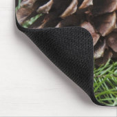 マツ円錐形のクローズアップ マウスパッド (コーナー)