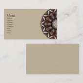 マツ円錐形の万華鏡のように千変万化するパターン 名刺 (正面/裏面)