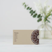 マツ円錐形の万華鏡のように千変万化するパターン 名刺 (スタンド正面)