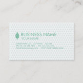 マツ円錐形の名刺のパステルのターコイズ 名刺 (裏面)