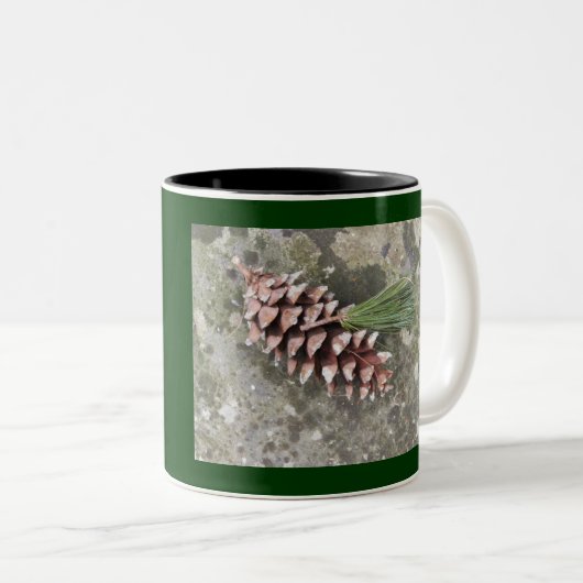 マツ円錐形及びふさのマグ ツートーンマグカップ (正面右)