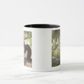 マツ円錐形2を食べているリス マグカップ (中央)