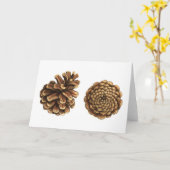 マツ円錐形 カード (黄色い花)