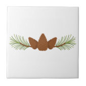 マツ円錐形 タイル (正面)