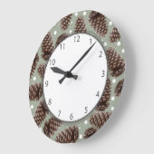 マツ円錐形 ラージ壁時計 (傾斜)