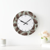 マツ円錐形 ラージ壁時計 (ホーム)