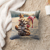 マツ円錐木付きチムンク クッション (ブランケット)