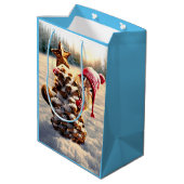 マツ円錐木付きチムンク ミディアムペーパーバッグ (裏面アングル)