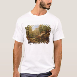 マツ及び樺の木または森林の Tシャツ