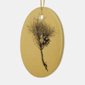 マツ枝 セラミックオーナメント (左)