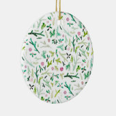 マツ、ヒイラギ及びキャンデー セラミックオーナメント (右)