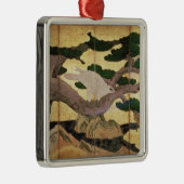 マツ、6のタカは折るスクリーンにパネルをはめます メタルオーナメント (右)