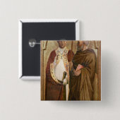 マティアス、c.1428-29法皇およびSt. 缶バッジ (正面&裏面)