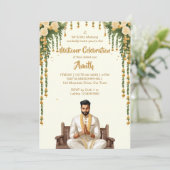 マティコア結婚ハルディインディアンのgroomsテンプレート 招待状 (スタンド正面)