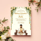 マティコア結婚ハルディインディアンのgroomsテンプレート 招待状