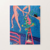 マティスのアトリエにナスタチウムの花 ジグソーパズル (縦)