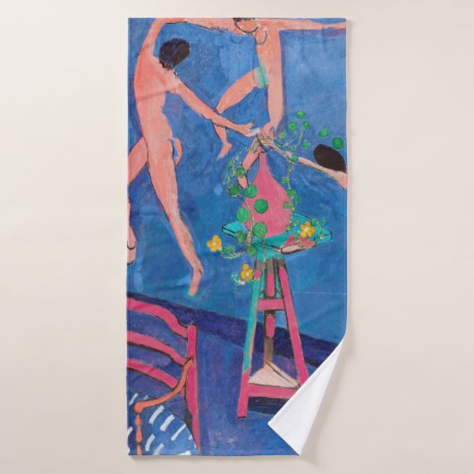 マティスのアトリエにナスタチウムの花 バスタオル (バスタオル)